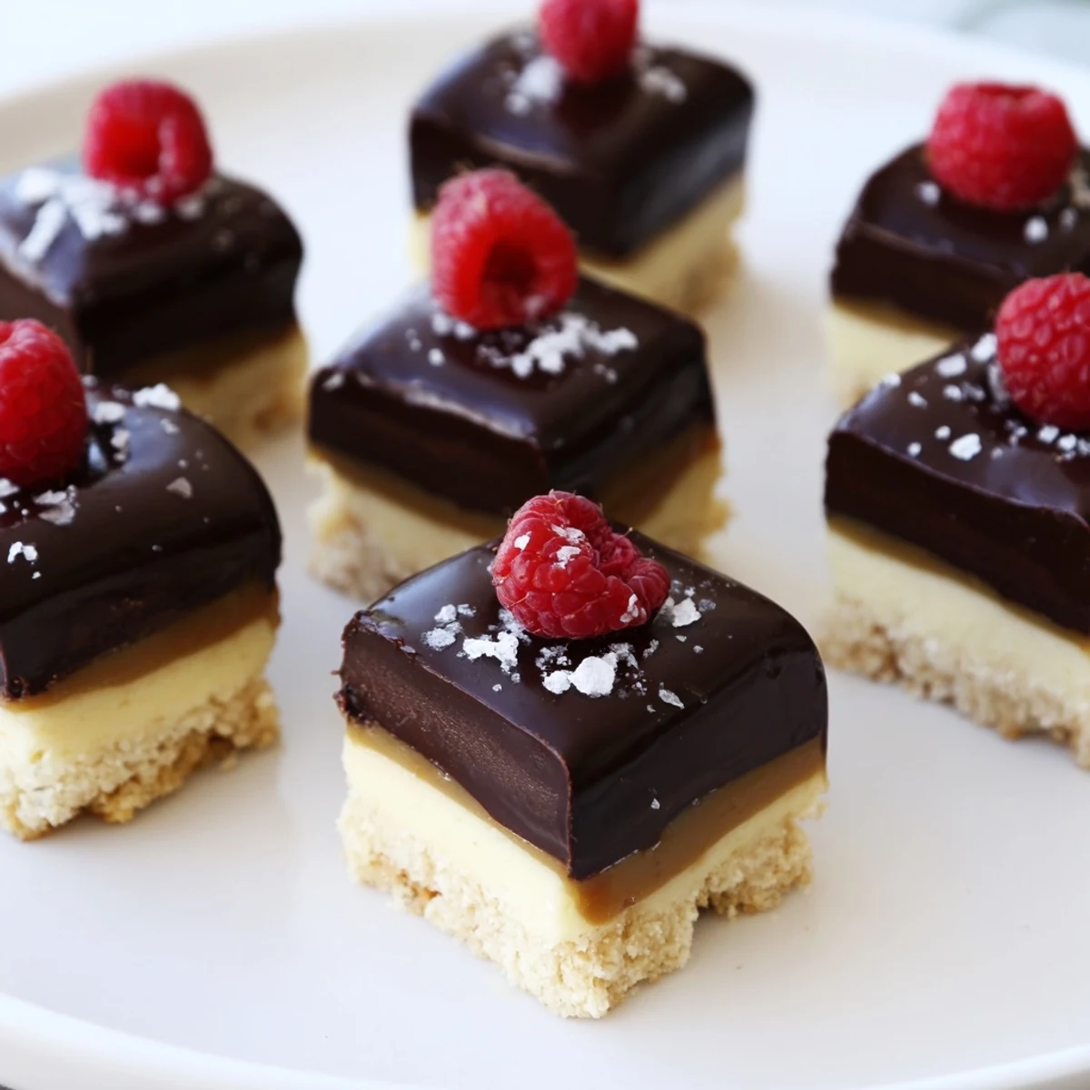 A close-up of The Checkerboard Terrace dessert, with its contrasting soft, crunchy squares ready to eat.