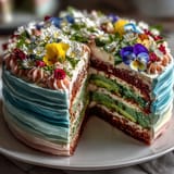 Pastel Ombre Spring Cake Floral