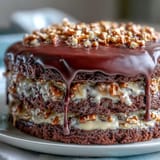 Rich chocolate, peanut butter, and pretzel goodness in this Father's Day cake.