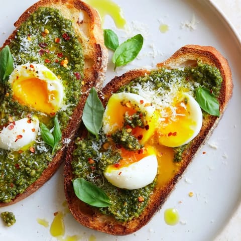 Pesto Egg Toast Delight