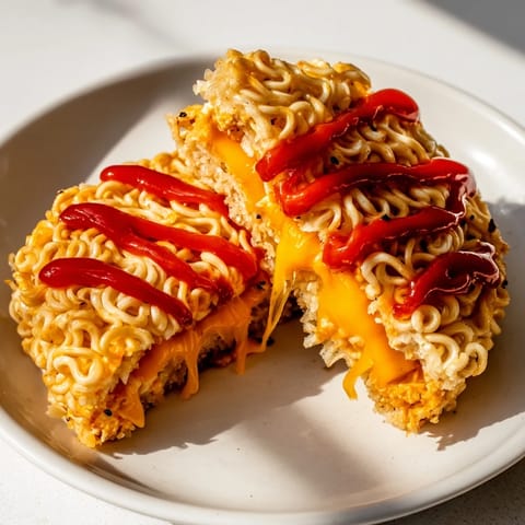 Instant Ramen Grilled Cheese