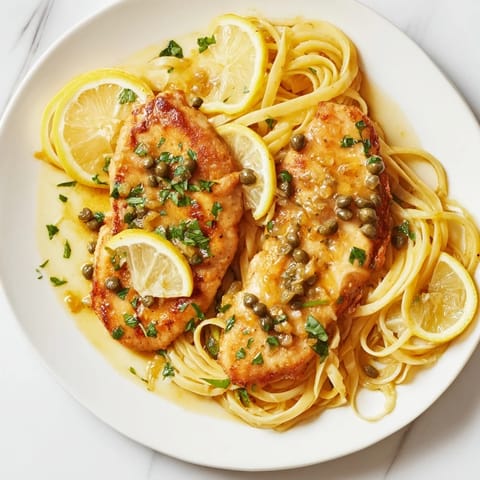 Quick Chicken Piccata Pasta