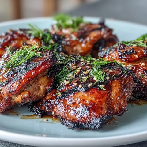 Oven-baked soy glazed