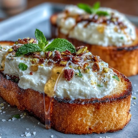 Whipped Ricotta Bruschetta