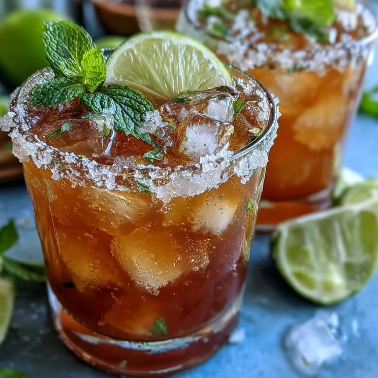 Colorful Cinco de Mayo mocktail featuring zesty citrus and sparkling water, garnished with lime slices.