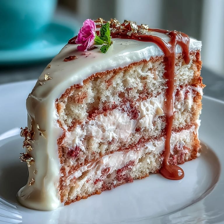 Elegant homemade Bridal Shower Rosé Velvet Cake, perfect for special occasions.