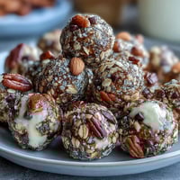 Nut-free energy balls with oats and honey, a wholesome snack perfect for school or travel.