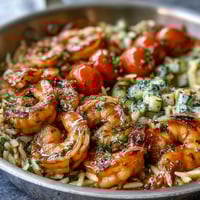 One-Pan Lemon Butter Shrimp Orzo
